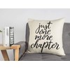 Just One More Chapter Throw Pillow Case Cushion Cover Book