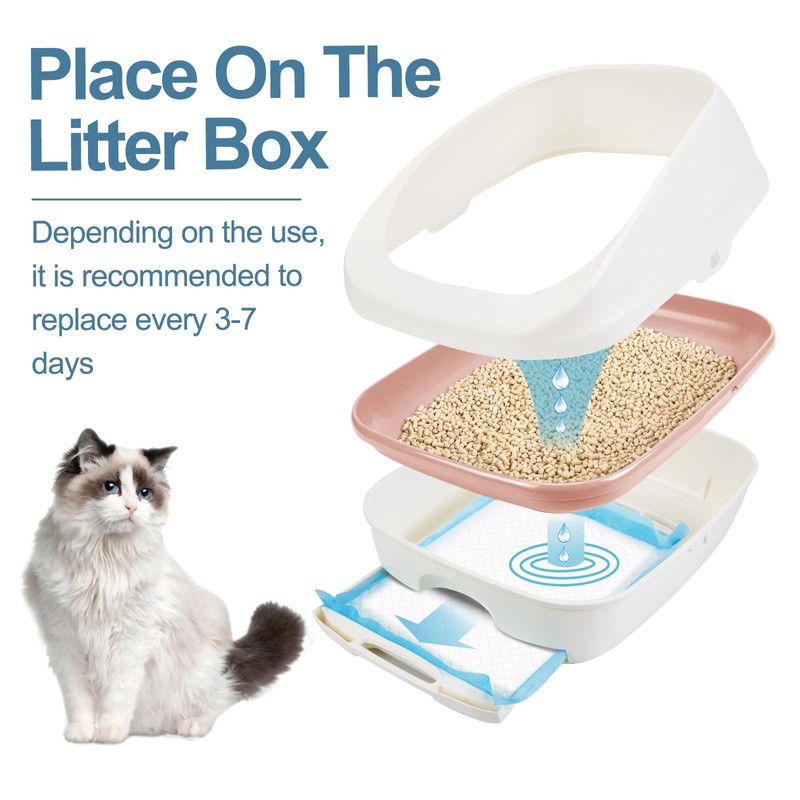 Ownpets Cat Litter Pads 45X33CM, Leak-proof, 6-Layer, 20 Pack