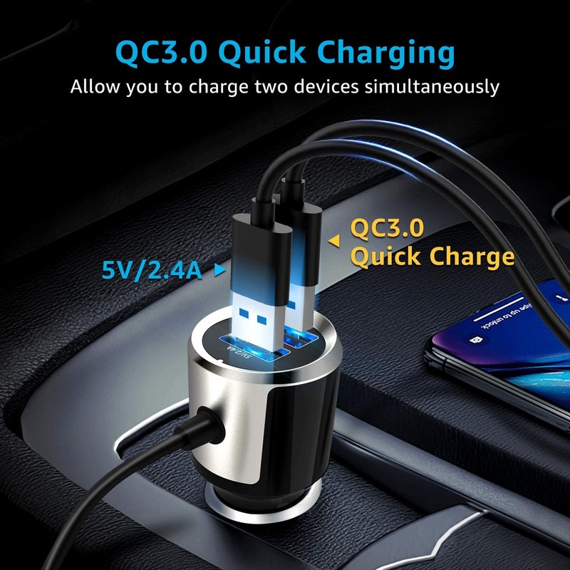 In-Car Bluetooth FM Transmitter for Easy Hands Free Calling |