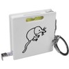Azeeda 'Cute Shrew' Keyring Tape Measure/Spirit Level Tool (KM00007579)