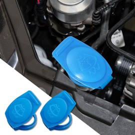 PACLVIO 2Pcs Windshield Washer Fluid Reservoir Cap, Windshield Wiper Fluid Cap Replacement OEM#3Q0955455, Car Accessories Windshield Washer Fluid Cap Wiper Reservoir Tank Cap Fit for Jetta 2019-2021