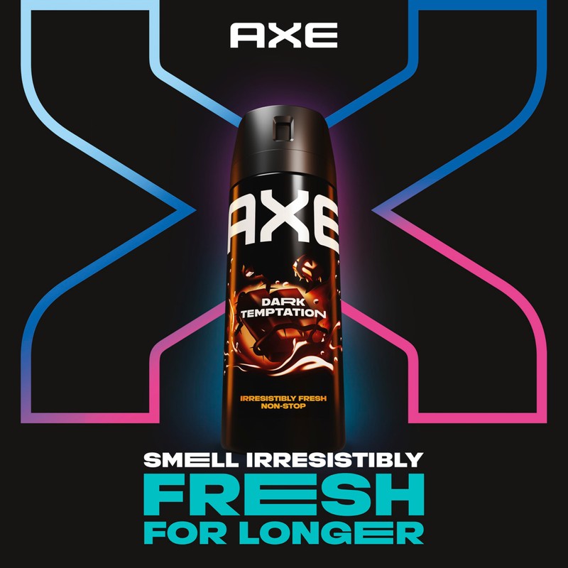 AXE Body Spray Deodorant Dark Temptation for Long Lasting Odor