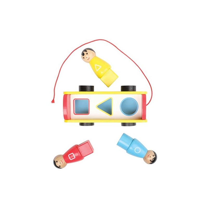 Constructive Playthings 7.8" x 4" x 6" Wooden Pull Along