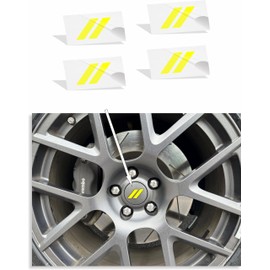 Reflective Concepts Hash Rhombus Center Cap Overlay Decals- 2017-2023 Charger and Challenger - (Color: Hot Pink)