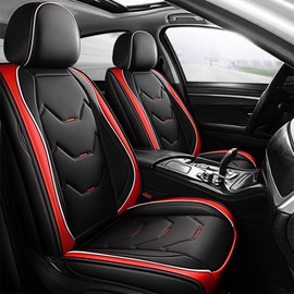 otoez Leather Car Seat Covers Fit Sedan SUV Truck Vans Leatherette Automotive Seat Cushion Protector Universal Fit for Most Honda Chevy Ford Hyundai Nissan VW Mazda