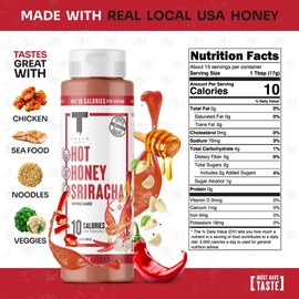 Taste Flavor Co. Grilling, Dipping Sauce and Marinade, Great Tasting, Low-Calorie Sauces, Keto Friendly, No Oils (3 Pack, Hot Honey Sriracha)