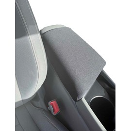 Car Console Covers Plus Made in USA Designed for Hyundai Elantra 2023-2025 Neoprene Auto Armrest Center Console Cover Longer on Passenger Side (Gray P)