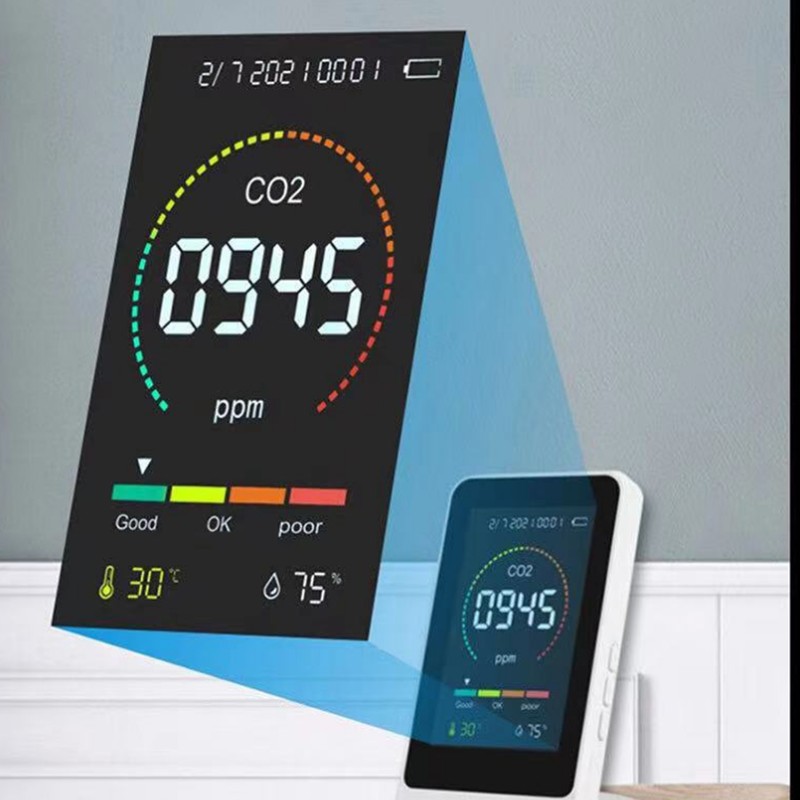 CO2 Monitor Carbon Dioxide Detect Indoor Air Quality Monitor Temperature