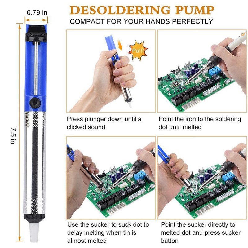 Electric Sodering Iron Kit set 110V 60W Adjustable Temperature Soldering