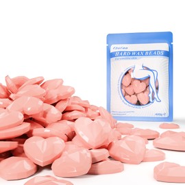 Chulan Hard Wax Beads, 1000g Heart Wax Beans for Sensitive Skin Home Pink (400g)