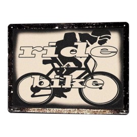 RIDE A BICYCLE metal SIGN vintage style educational healthy wall decor art 707