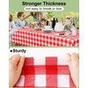 Smiry 8 Packs Gingham Disposable Table Cloth, 54 x 108