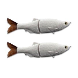 Pcmursal 2 Pack Glide Bait, Lure Blanks, Glide Baits for Bass Fishing, Musky Lures, Mini Glide Bait, Lure Blanks Unpainted for Fishing