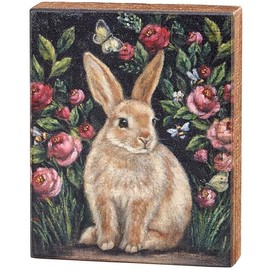 Primitives by Kathy Home Décor Block Sign - Woodland Bunny