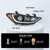 TUSDAR Fits For 2017 2018 Hyundai Elantra without DRL Headlight