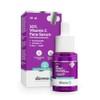 The Derma Co 10% Vitamin C Face Serum with 5% Niacinamide, Powered by Deep Penetration Formula™ | Fades Dark Spots | Reduces Pigmentation | Boosts Collagen | Brightens Skin | Suitable for All Skin Types | 10 ml