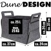 DuneDesign 37 x 24 x 37 XL Firewood Felt Basket