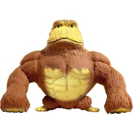 Funny Brown Monkey Toy, Stretch Gorilla Toy, Decompress and Squeeze Stress Toy, Stress Relief Toy, (TikTok Monkey), Gorilla Toy for Stress Reduction for Children and Adults