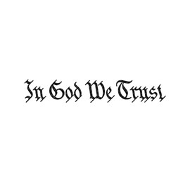 in God We Trust Decal Vinyl Sticker Auto Car Truck Wall Laptop | Carbon Fiber | 5.5" x 0.8"