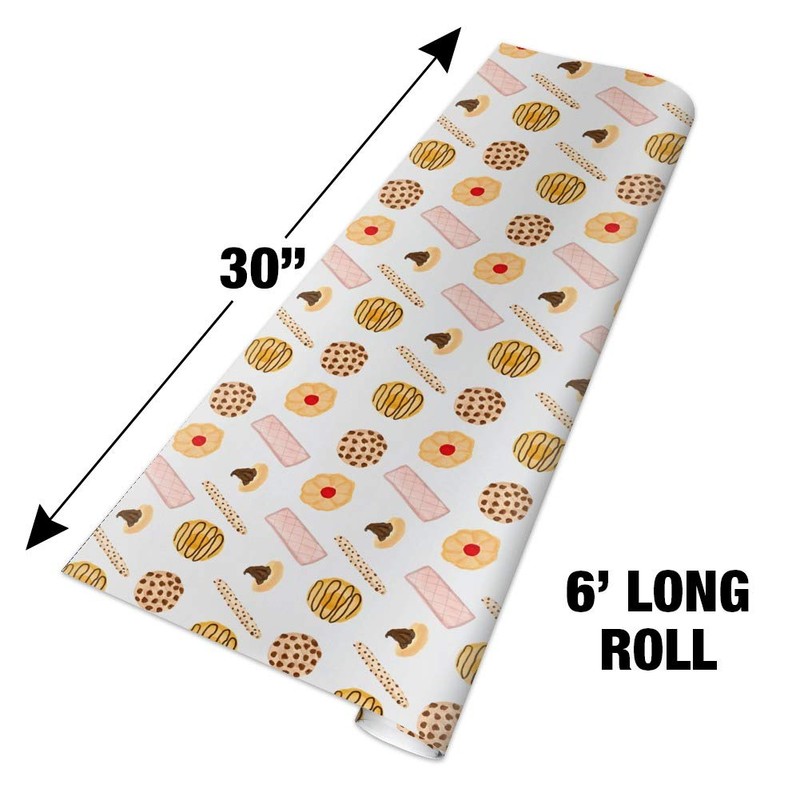 GRAPHICS & MORE Delicious Cookies Desserts Pattern Gift Wrap Wrapping