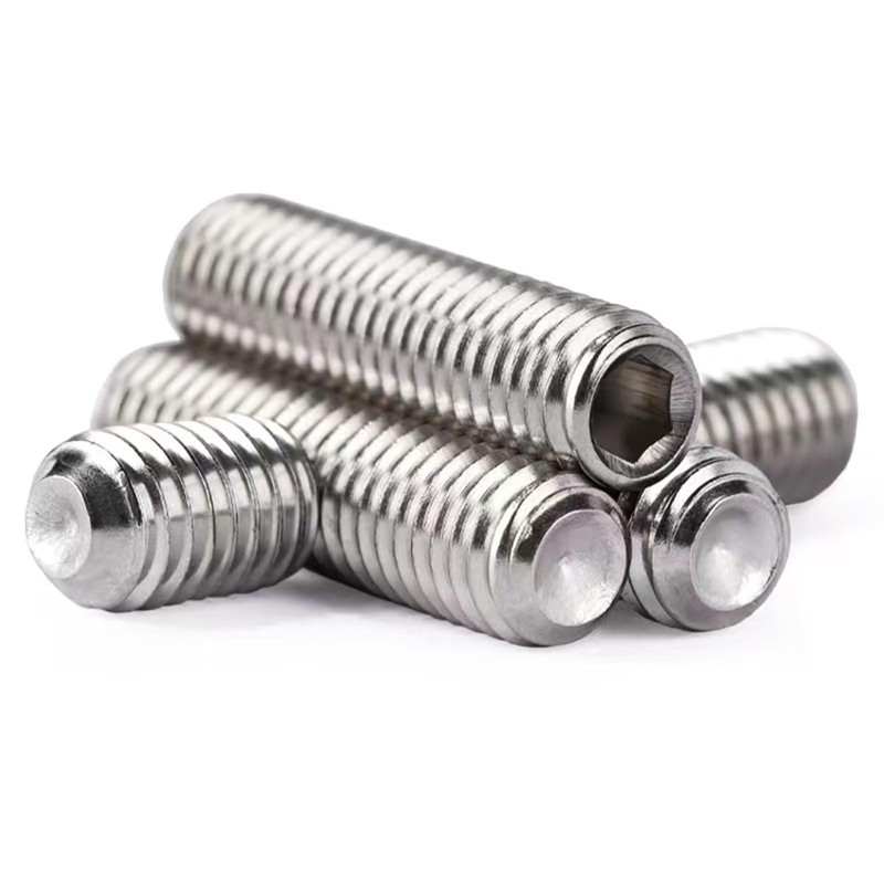 M10-1.5 x 16mm Hex Socket Set Grub Screws,Headless Cup Point,Flat