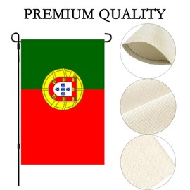 Portugal Flag Small Mini Portuguese Garden Flags 12x18 Double Sided Weather Resistant Yard Flags for Outdoor Decor (Portugal)