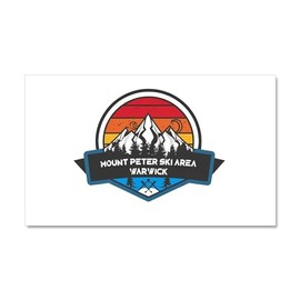 CafePress Mount Peter Ski Area Warwick New York Car Magnet, 20"x 12" Magnetic Door Display