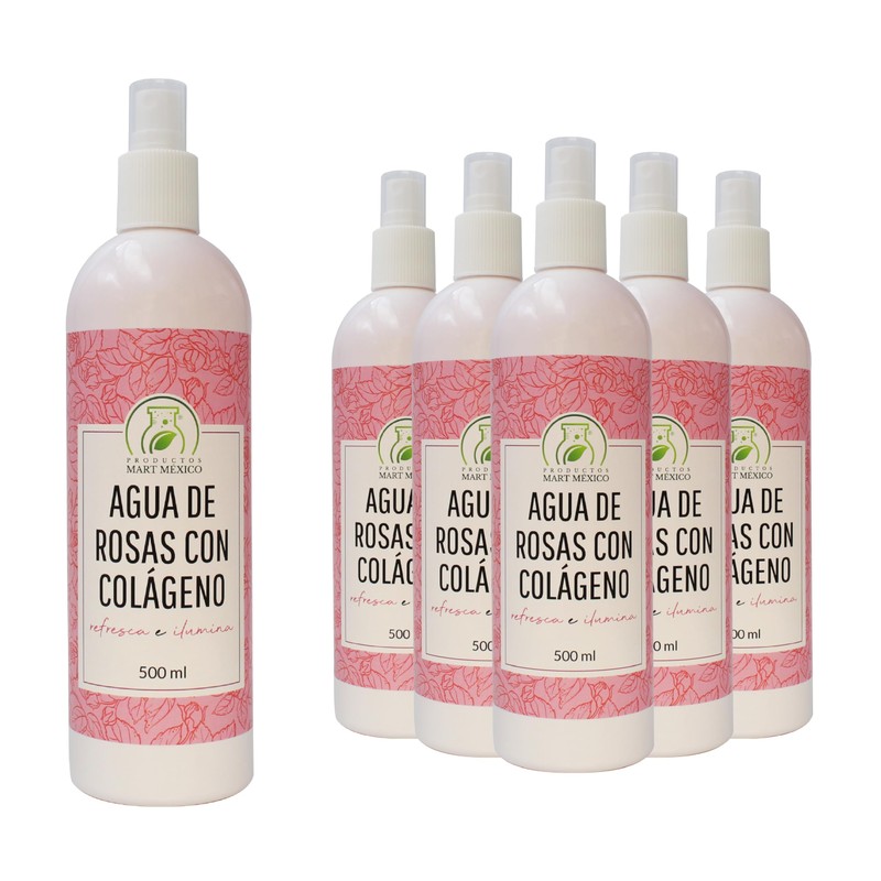 Agua De Rosas Con Colágeno Unifica (Pack 6)