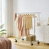 Tajsoon Heavy Duty Clothes Rack Foldable Garment Rack with Wheels