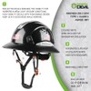 Full Brim Hard Hat with Built-in Visor Vented Construction Safety