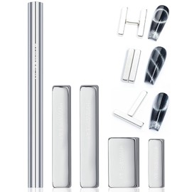 HYWWPFLAY 5 Pieces Cat Eye Nail Magnet Cat Eye Magnet for Nails Magnetic Gel Polish Magnetic Magnets Wood Cat Eye Nail Polish Magnet Stick Nails Design Tools for DIY Home, Salon, Studio