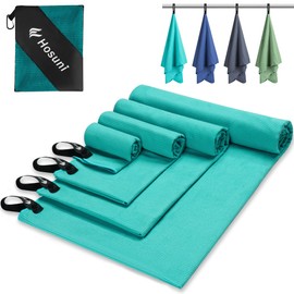 Hosuni Microfibre Towel, (60x30cm small towel+70x140cm Gym Towel), Compact Quick Dry Travel Towel, Gym Towel Men Suitable for Fitness, Beach, Gym, Camping, Swim (S+L)