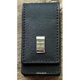 Dunhill Lighter Case / Pouch, Dark Brown Fine Grained Leather LA9130, New In Box