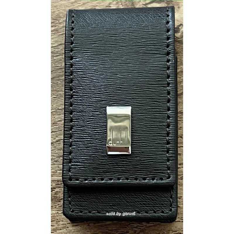 Dunhill Lighter Case / Pouch, Dark Brown Fine Grained Leather