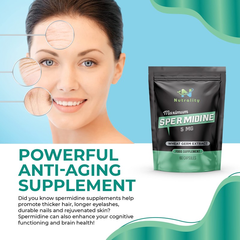 Nutrality Spermidine Supplement 5mg | For Men & Women |