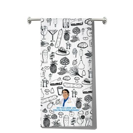 MYSOMY Dr Now Kitchen Towel Dr.Now Inspired Dish Towel Do You Look Like You're Malnourished Dr Now Gifts (Do You UK)
