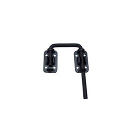 QCAA Child Safe & Home Security for Patio Door Loop Lock Latch, Sliding Door Loop Lock, 2", Matte Black, MIT, 1 Pack