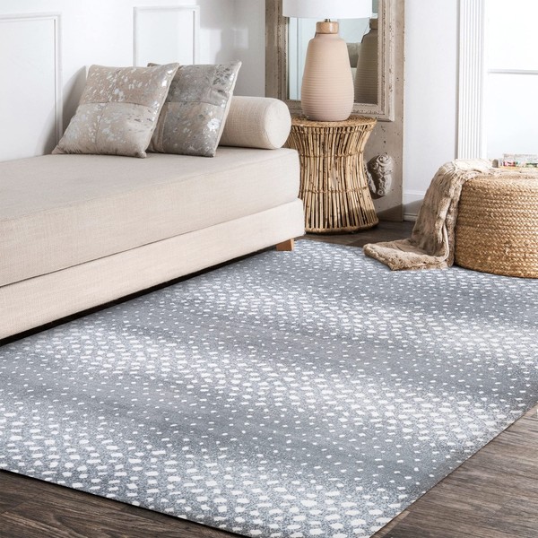 JONATHAN Y SAF100C-3 Antelope Modern Animal Indoor Area-Rug Casual Contemporary Striped Easy-Cleaning Bedroom Kitchen Living Room Non Shedding, 3 X 5, Gray/Cream