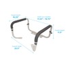 NOVA Toilet Safety Hand Rails – Adjustable Padded Armrests, Removable