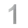 House Number Made of Brushed Stainless Steel V2A in 3D