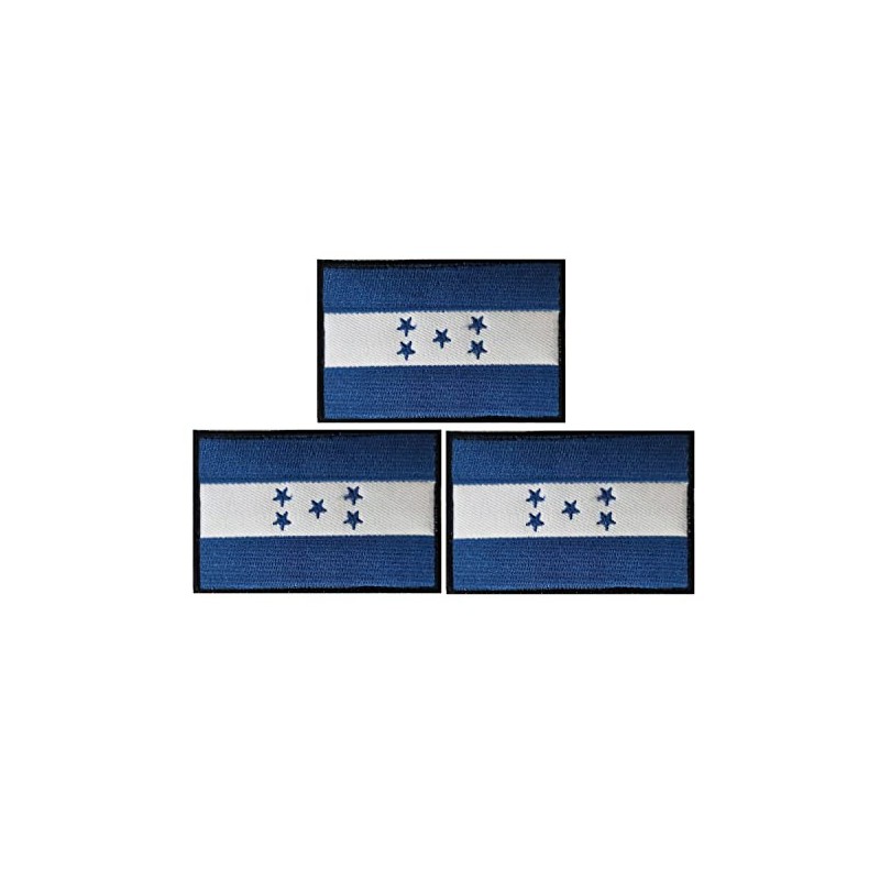 JAVD 3 Pack Honduras Flag Patch Honduras Flag Embroidery Patch