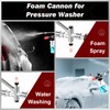 Ofloton Foam Cannon Dual Connector Accessory for Pressure Washer Kit,with