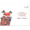 doodlecards Son Christmas Card Santa Chimney Medium Size Christmas Card