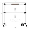 LDAILY Ballet Barre Portable for Home or Studio, Height Adjustable