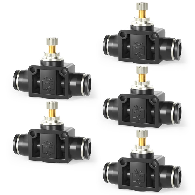 TAILONZ PNEUMATIC 4mm Tube OD Air Flow Control Valve with