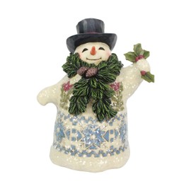 Heartwood Creek Snowman With Pine Scarf Figurine