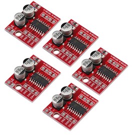 Heevhas 5pcs Mini DC Motor Driver Dual Channel 1.5A x 2 PWM Stepper Motor Speed Controller Dual H-Bridge Driver Module