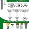 VICAMB 1 Pack 10.5-19in Adjustable Plant Risers for Inside Pots,Iron