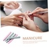 Vaguelly 12pcs Nail Art Tools Durable Nail Polishing Rods for