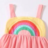 Frogwill Toddler Girls Fifties Summer Dress Pink Rainbow 2-7Y 5T,